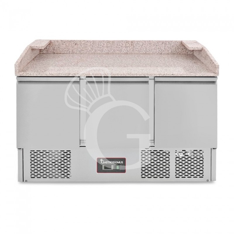 Saladette refrigerazione statica predisposta per 6 bacinelle GN1/4 con 3 porte Saladette refrigerazione statica predisposta per 6 bacinelle GN1/4 con 3 porte