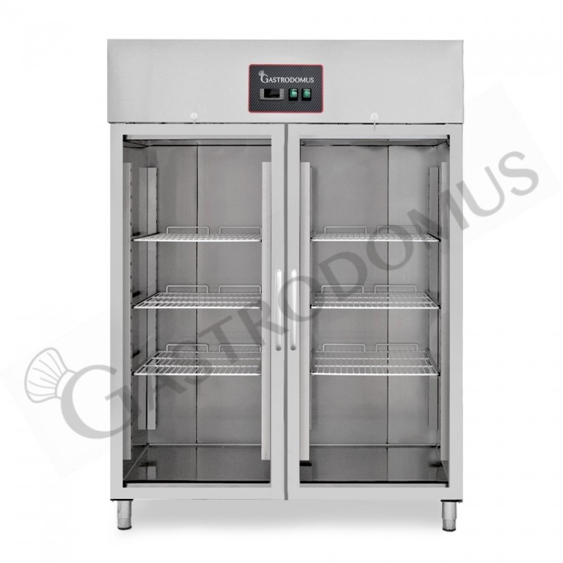 Armadio refrigerato ventilato 2 porte vetro -2°C/+8°C 1333 LT Armadio refrigerato ventilato 2 porte vetro -2°C/+8°C 1333 LT