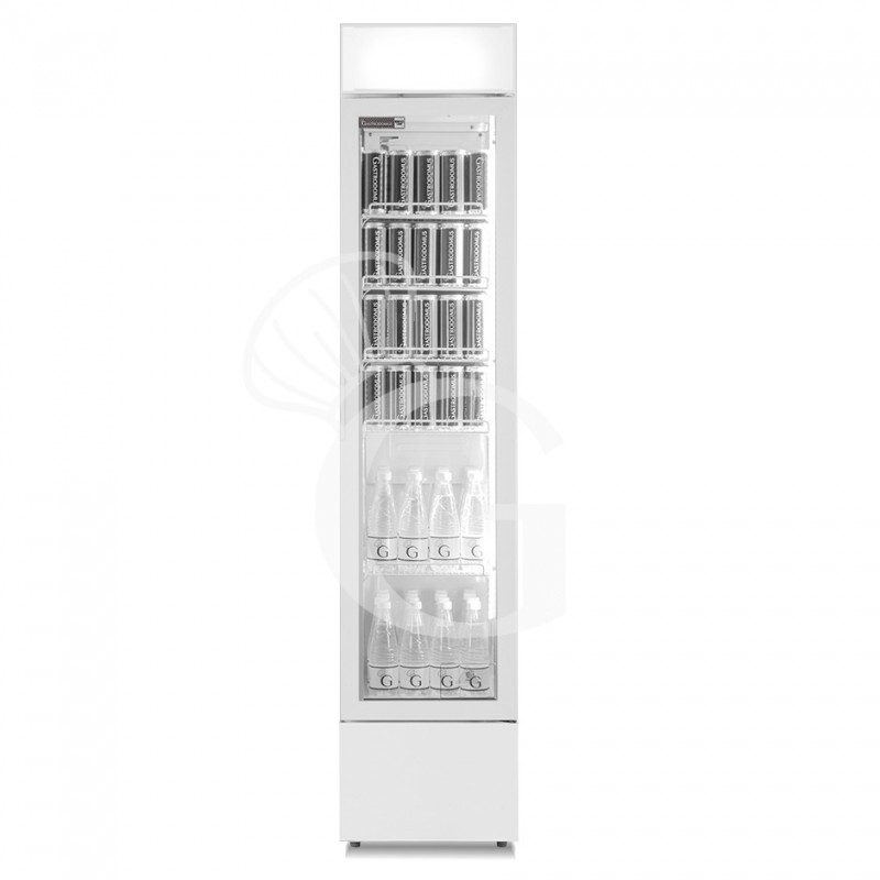 Frigo Bibite Ventilato 1 porta con Canopy 150 LT 0°C/+10°C colore bianco