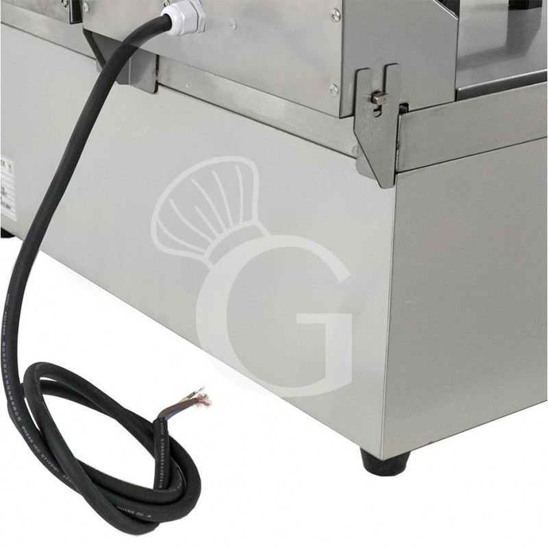 Friggitrice elettrica da banco 2 vasche 8+8 LT potenza 2,8+2,8 KW Monofase