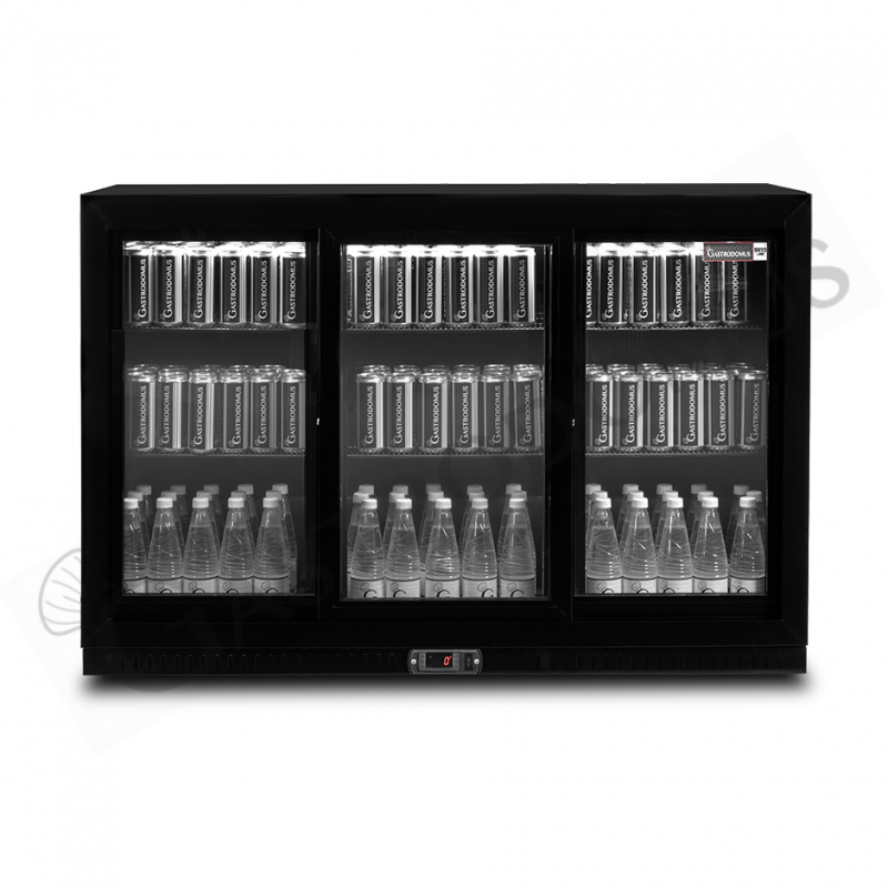 Vetrina frigo ventilata da banco o retrobanco orizzontale 3 porte scorrevoli 328 LT - temperatura 2°C/+8°C Vetrina frigo ventilata da banco o retrobanco orizzontale 3 porte scorrevoli 328 LT - temperatura 2°C/+8°C