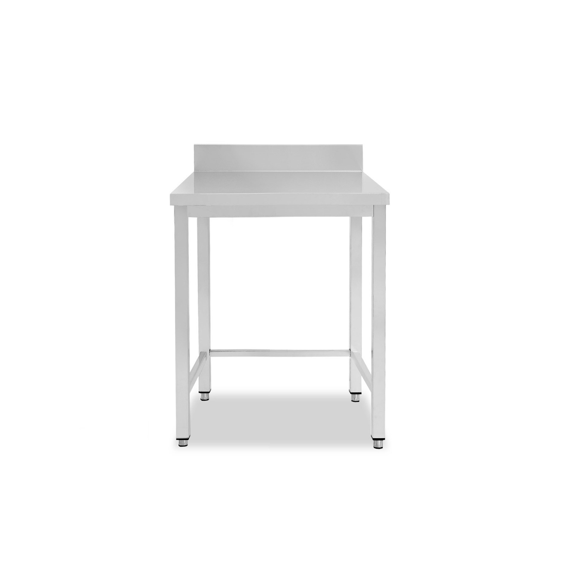 Tavolo inox con alzatina L 500 mm x P 600 mm x H 950 mm
