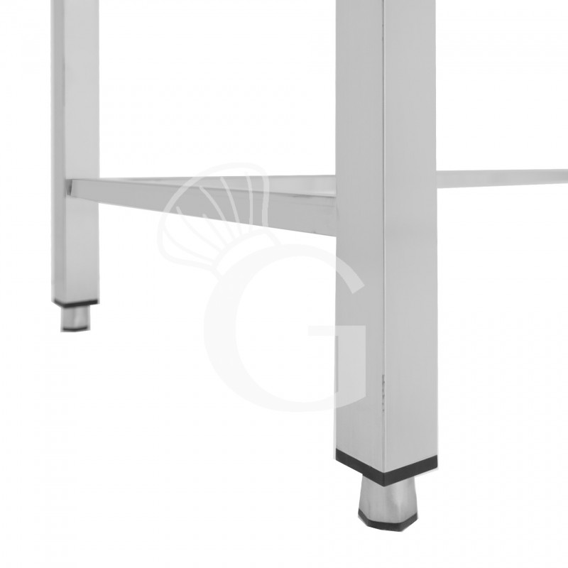 Tavolo inox L 800 mm x P 700 mm x H 865 mm