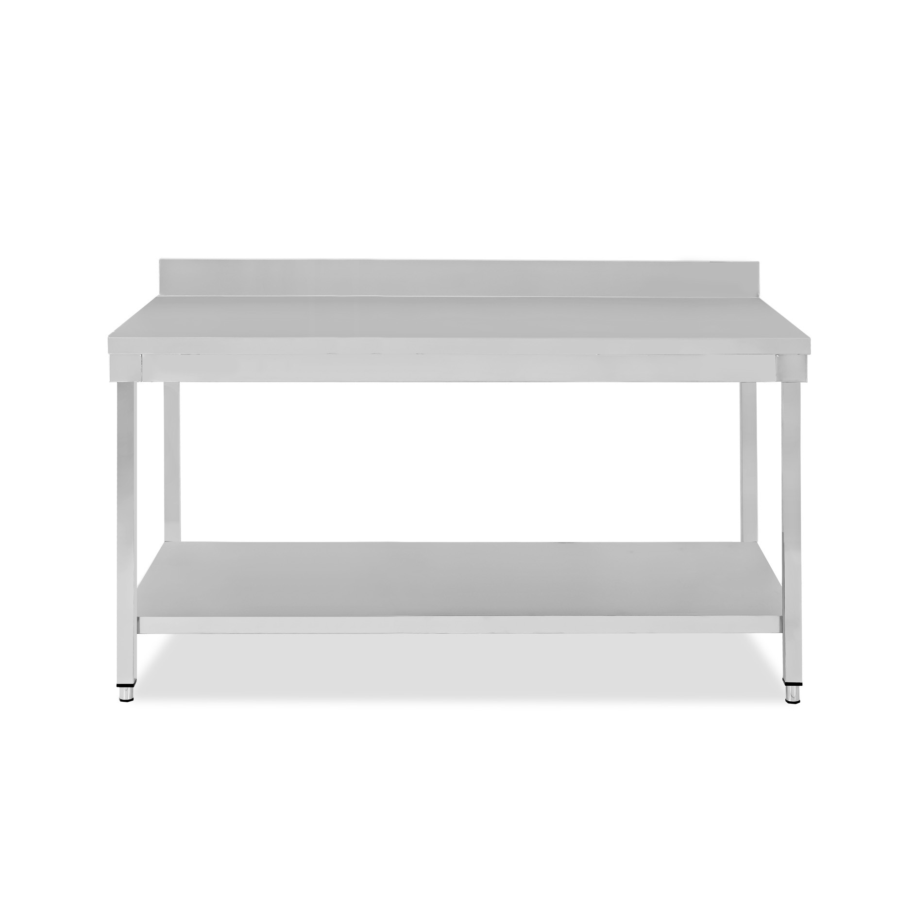 Tavolo inox 1 ripiano alzatina L 1900 mm x P 800 mm x H 950 mm