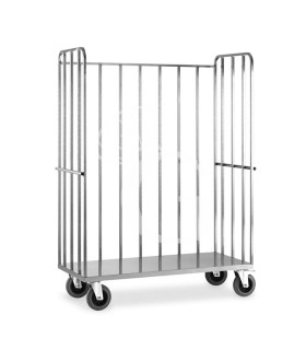 Carrello "roll container" con base+3 sponde - L 1450 mm x P 650 mm x H 1980 mm