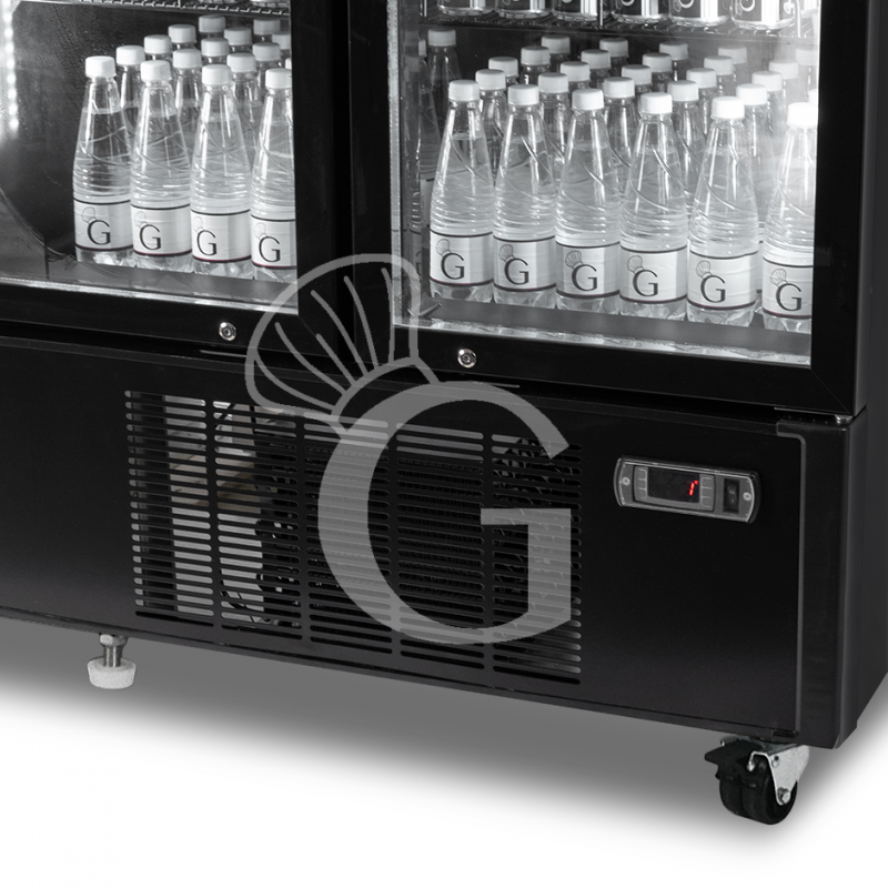 Frigo Bibite Ventilato 2 porte 751 LT 2°C/+8°C colore nero