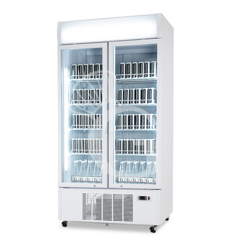 Frigo Bibite Ventilato 2 porte con Canopy 736 LT 2°C/+8°C colore bianco