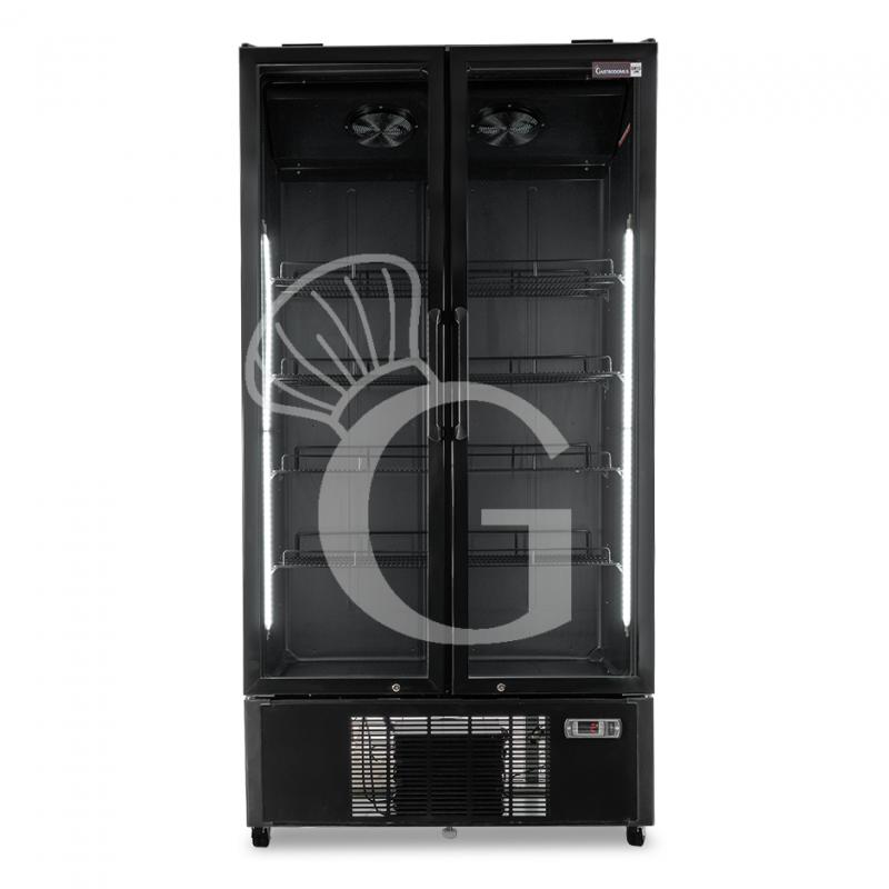 Frigo Bibite Ventilato 2 porte 1021 LT 2°C/+8°C colore nero