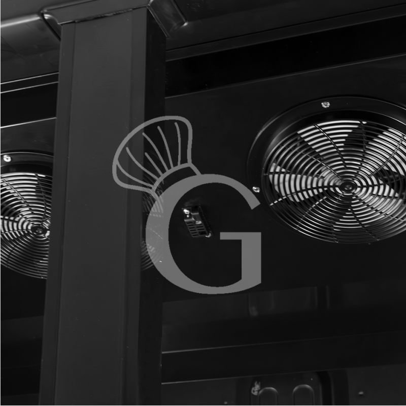 Frigo Bibite Ventilato 2 porte 1021 LT 2°C/+8°C colore nero