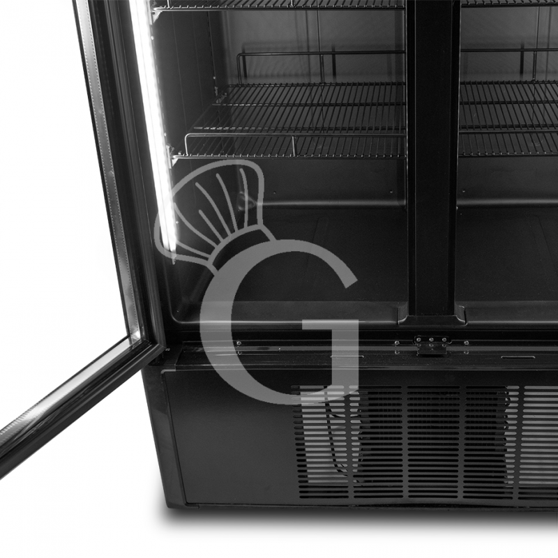 Frigo Bibite Ventilato 2 porte 1021 LT 2°C/+8°C colore nero