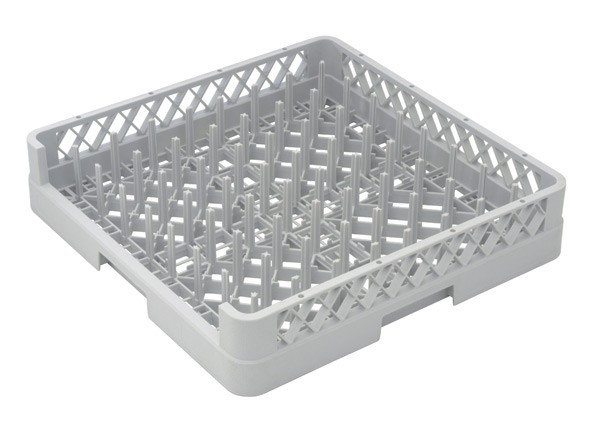 Cestello base portavassoi con un lato aperto 500 x 500 mm colore grigio
