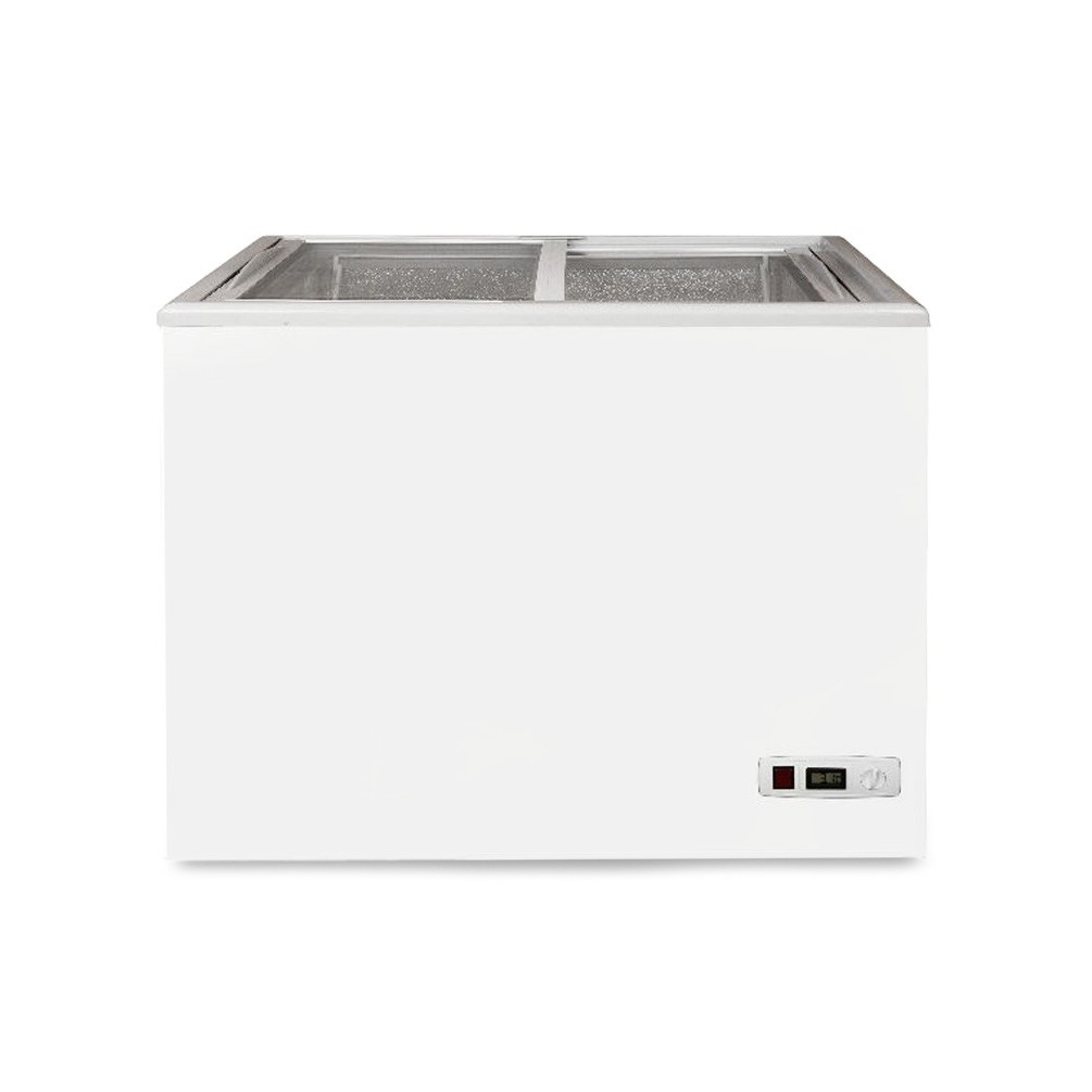 Congelatore a Pozzetto Statico 197 LT -18°C porta a vetro scorrevole classe energetica C