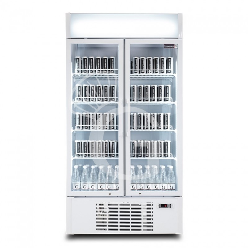 Frigo Bibite Ventilato 2 porte con Canopy 1001 LT 2°C/+8°C colore bianco Frigo Bibite Ventilato 2 porte con Canopy 1001 LT 2°C/+8°C colore bianco