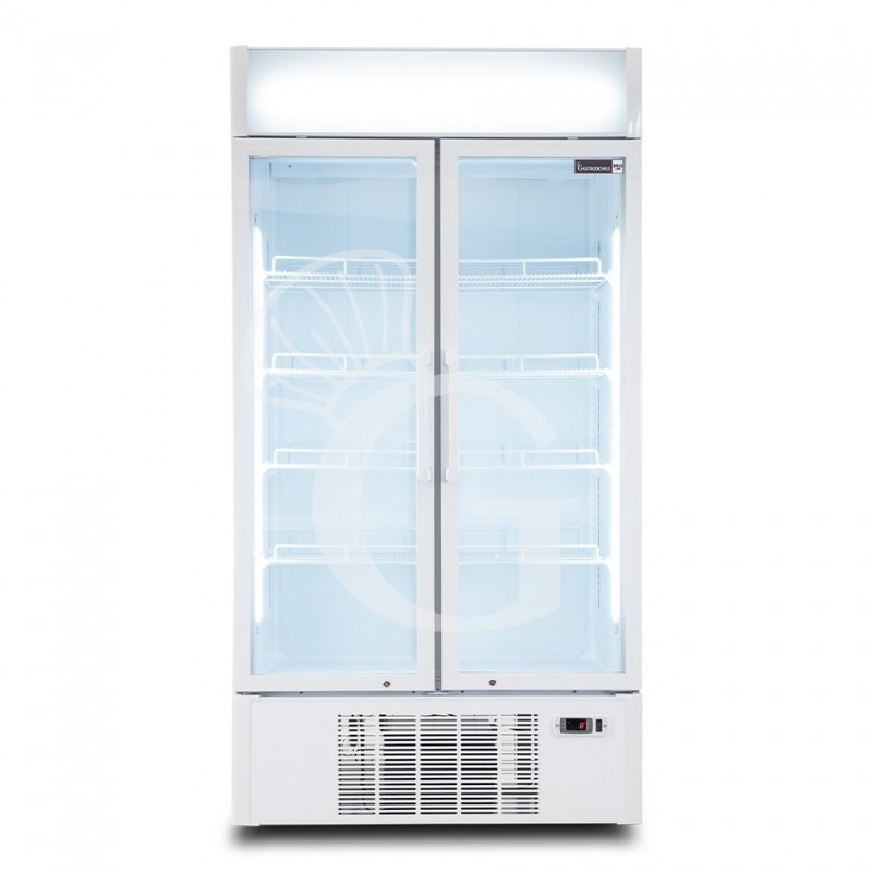Frigo Bibite Ventilato 2 porte battenti con Canopy 1001 LT 2°C/+8°C colore bianco