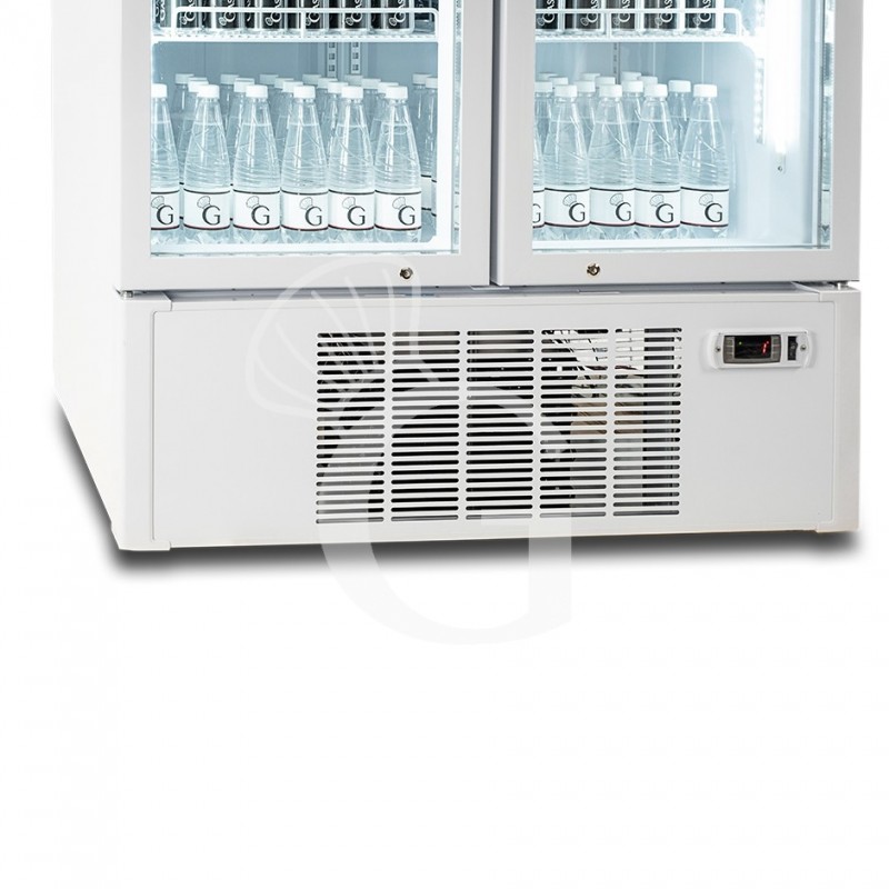 Frigo Bibite Ventilato 2 porte battenti con Canopy 1001 LT 2°C/+8°C colore bianco