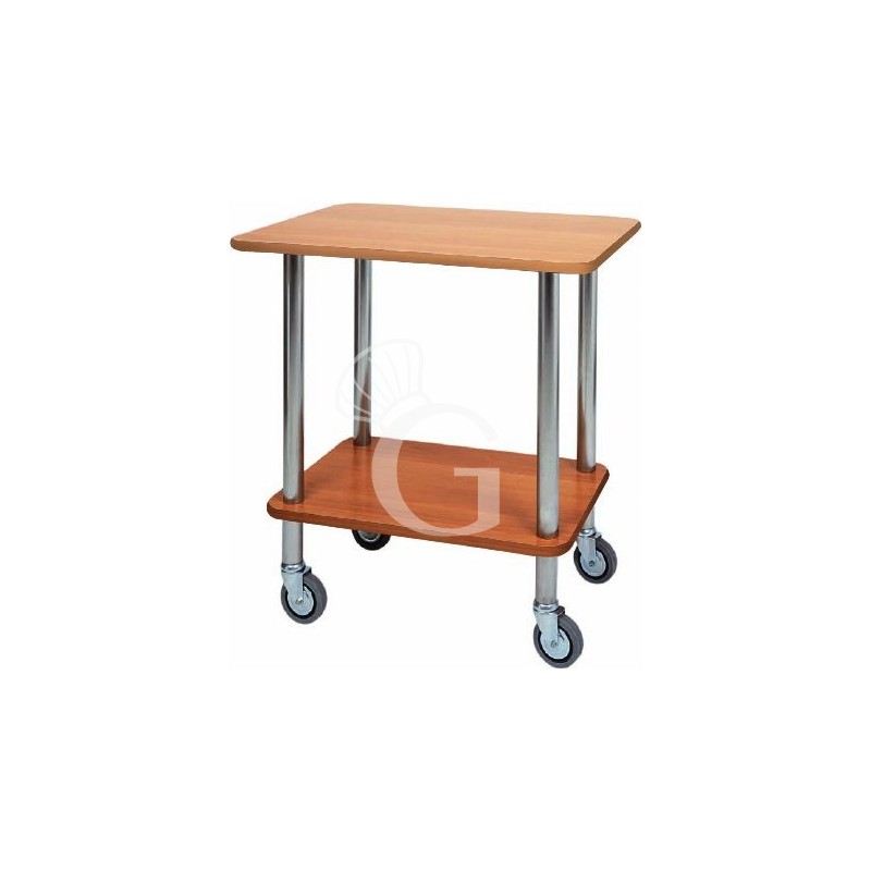 Carrello di servizio Gueridon in acciaio inox, L 700 mm x P 500 mm x H 780 mm Carrello di servizio Gueridon in acciaio inox, L 700 mm x P 500 mm x H 780 mm