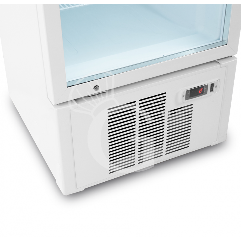 Frigo Bibite Ventilato 1 porta battente con Canopy 249 LT 2°C/+8°C colore bianco