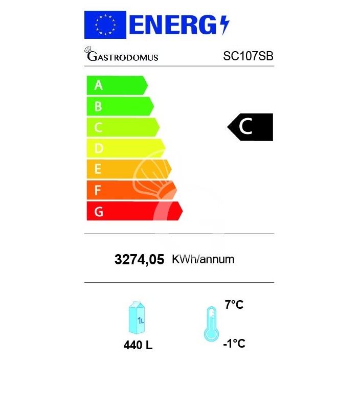 Murale espositivo ventilato nero con tenda notte, temperatura -1°C/+7°C e lunghezza 1050 mm