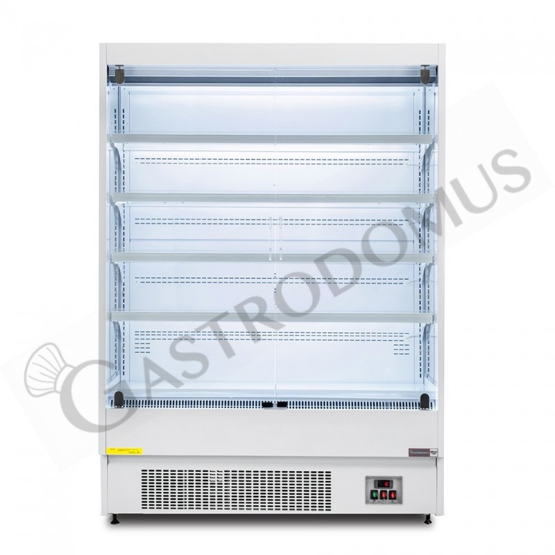 Murale espositivo ventilato bianco con porte battenti, temperatura -1°C/+7°C e L 1520 mm Murale espositivo ventilato bianco con porte battenti, temperatura -1°C/+7°C e L 1520 mm
