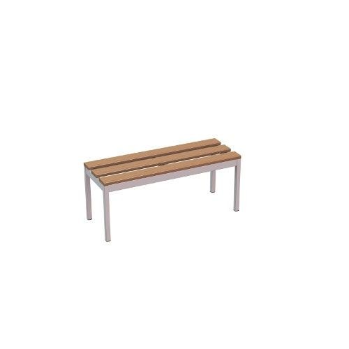 Panca in legno con struttura in acciaio 3 posti, 1000x370x430 mm