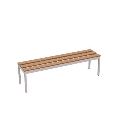 Panca in legno con struttura in acciaio 6 posti, 2000x370x430 mm