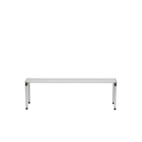 Panca in alluminio monoblocco 4 posti, 1500x410x460 mm