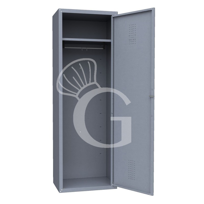 Armadio multiuso da esterno smontato, 600x400x1800 mm Colore grigio argento