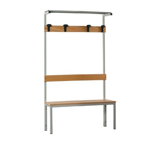 Panca in legno con alzata 3 posti, 1000x390x1840 mm