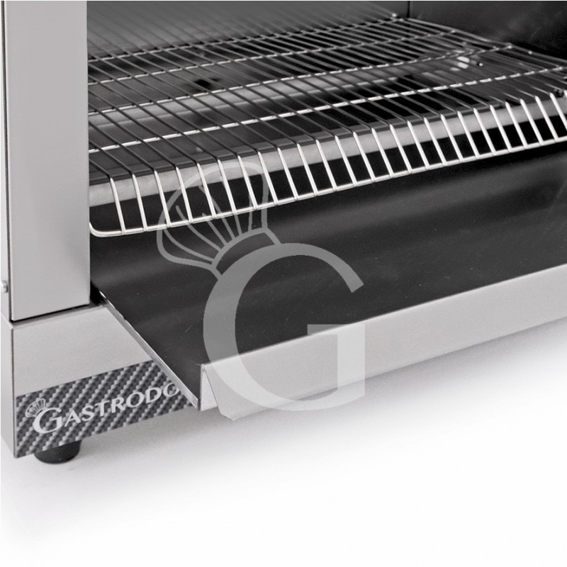 Tostapane professionale 2 KW monofase L 450 mm x P 260 mm x H 305 mm 3 pinze cassetto raccogli briciole
