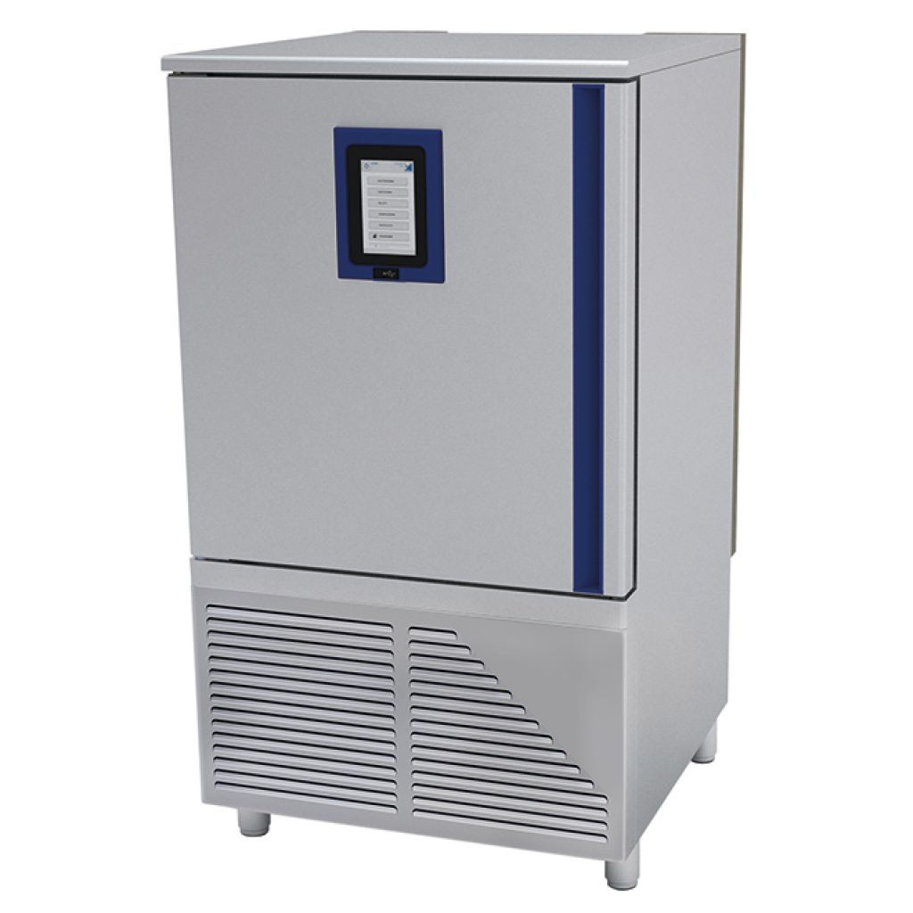 Abbattitore digitale di temperatura in acciaio inox adatto anche per gelato - 15 teglie o griglie GN 1/1 o 600x400 mm, -18°/+3°C