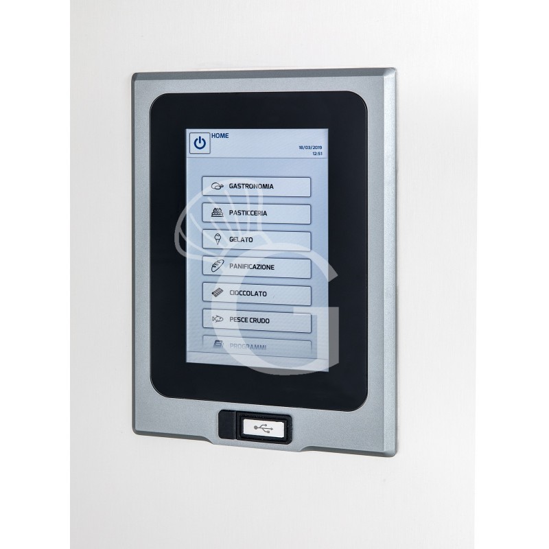 Abbattitore digitale di temperatura premium in acciaio inox - 10 GN 1/1 o 600x400 mm -18°/+3°C - adatto per gelato
