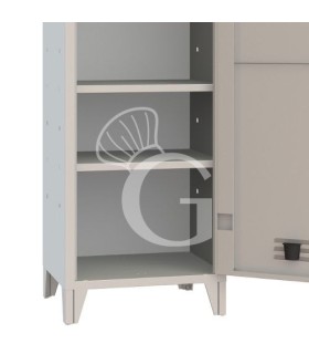Kit 2 ripiani metallico L600xP600xH70 mm