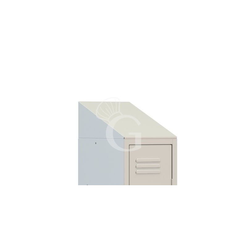 Tetto per armadio spogliatoio L 1201 x P 500 x H 200 mm colore standard RAL 7035
