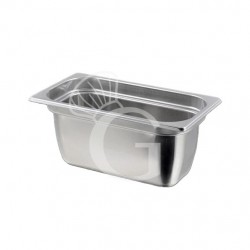 Bacinella in acciaio a tenuta per sottovuoto GN1/3 L 325 mm x P 176 mm x H 100 mm