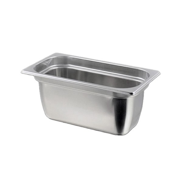 Bacinella in acciaio a tenuta per sottovuoto GN1/3 L 325 mm x P 176 mm x H 150 mm