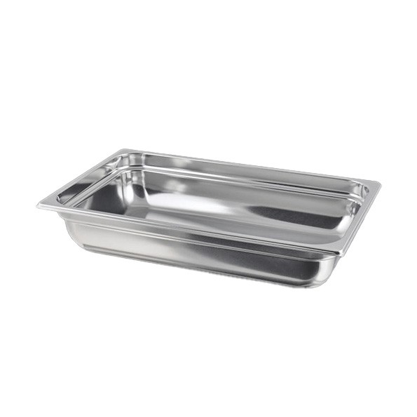 Bacinella in acciaio a tenuta sottovuoto GN 1/1 L 530 mm x P 325 mm x H 200 mm