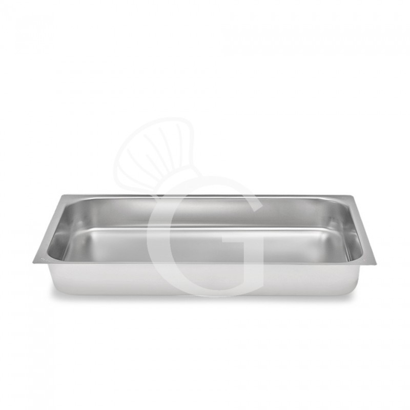 Teglia rettangolare in acciaio inox GN1/1 L 530 mm x P 325 mm x H 65 mm