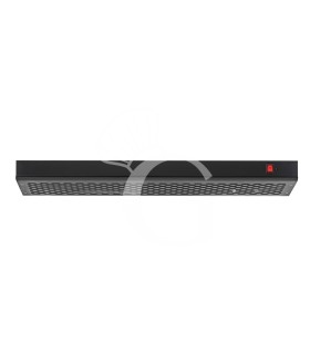 Cappa inox colore nero per forno pizza - L 1500 mm x P 1165 mm x H 120 mm