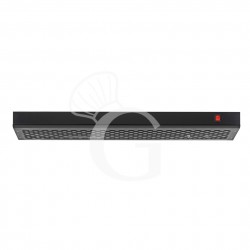 Cappa inox colore nero per forno pizza - L 1360 mm x P 1375 mm x H 120 mm
