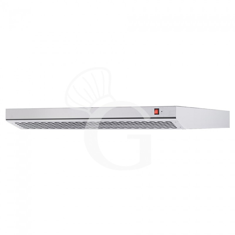 Cappa inox per forno pizza - L 1360 mm x P 1375 mm x H 120 mm