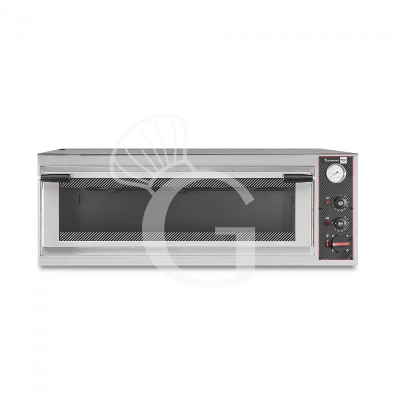 Forno Elettrico porta vetro 3 teglie 600x400 o 6 pizze diametro 350 mm 1 camera controllo meccanico