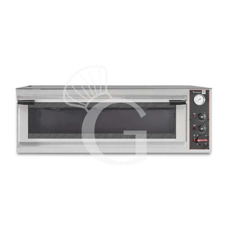 Forno Elettrico porta vetro 5 teglie 600x400 o 9 pizze diametro 350 mm 1 camera controllo meccanico