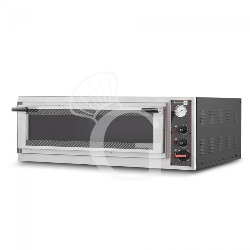 Forno Elettrico porta vetro 5 teglie 600x400 o 9 pizze diametro 350 mm 1 camera controllo meccanico