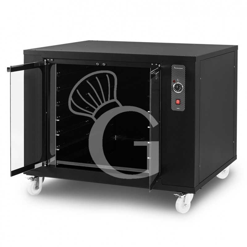 Cella di Lievitazione 12 teglie 600 x 400 mm color nero L 1100 mm x P 965  mm x H 900 mm