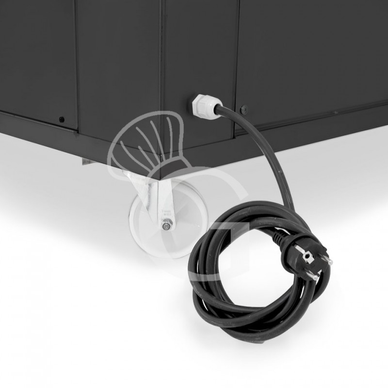 Cella di Lievitazione 12 teglie 600 x 400 mm color nero L 1100 mm x P 965  mm x H 900 mm