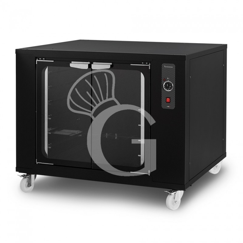 Cella di Lievitazione 12 teglie 600 x 400 mm color nero L 1100 mm x P 1205 mm x H 900 mm