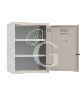 Armadio spogliatoio monoblocco 1 posto, 600x500x800 mm Colore standard RAL 7035
