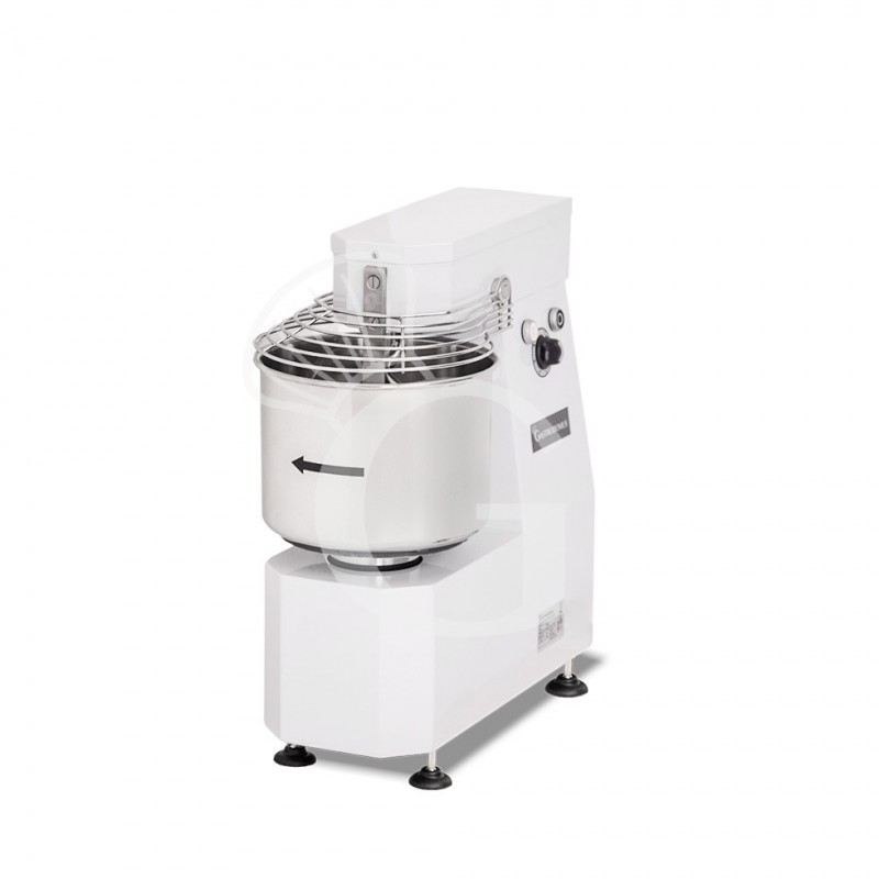 Impastatrice a spirale testa e vasca fisse - 10 LT - Monofase - 1 velocità