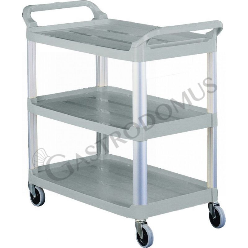 Carrello multiuso in plastica L 850 mm x P 430 mm x H 950 mm Carrello multiuso in plastica L 850 mm x P 430 mm x H 950 mm