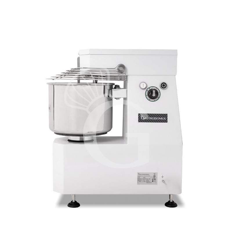 Impastatrice a spirale testa e vasca fisse - 10 LT - Monofase - 1 velocità